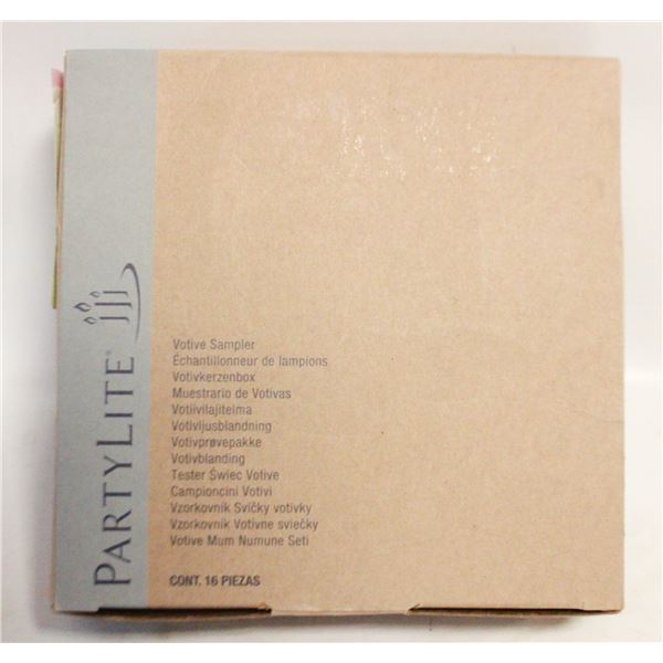 16PC PARTYLITE SCENTED VOTIVE CANDLE SAMPLER