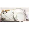Image 1 : STONEWARE SERVING BAKING DISHES ASSORTED BOX LOT