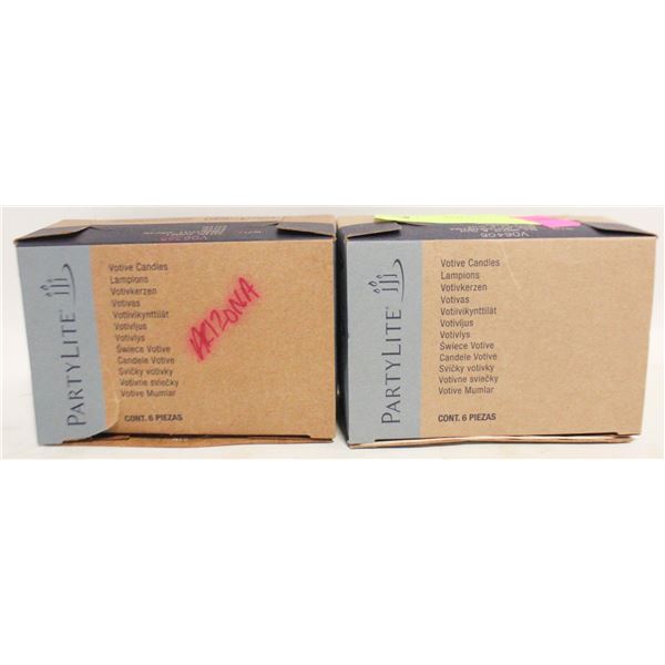 12 PARTYLITE "SAFARI SUNSET/SEA BREEZE & OLIVE"