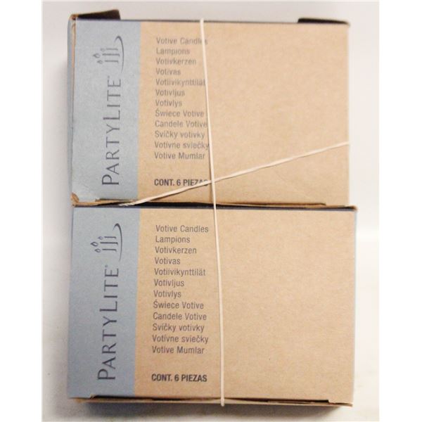 12 PARTYLITE "CAM WATERS" SCENTED VOTIVE CANDLES