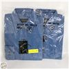 Image 1 : #5059-NEW PAIR OF SM BLUE JEAN SHIRTS