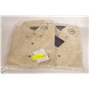 Image 1 : #5057-NEW PAIR OF LG CREAM COLORED SHIRTS
