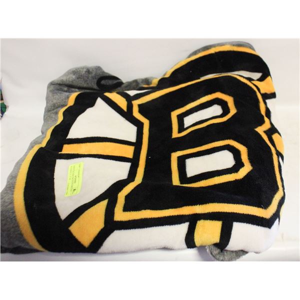 OFFICIAL NHL BOSTON BRUINS BLANKET 5’ 3” &