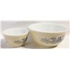 Image 1 : VINTAGE PYREX "HOMESTEAD" MIXING BOWLS