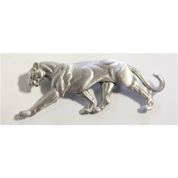 VTG. SIGNED JONETTE PEWTER PANTHER BROOCH