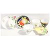 Image 1 : VTG. TEABAG DISH & 3 CUPS & SAUCERS ENG. JAPAN