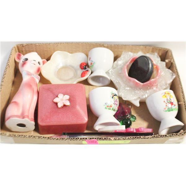 1960’S EGG HOLDERS, 1950 DEERFAWN & MORE