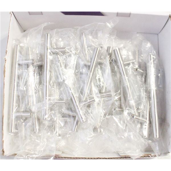 BOX OF STAINLESS STEEL TBAR HANDLES