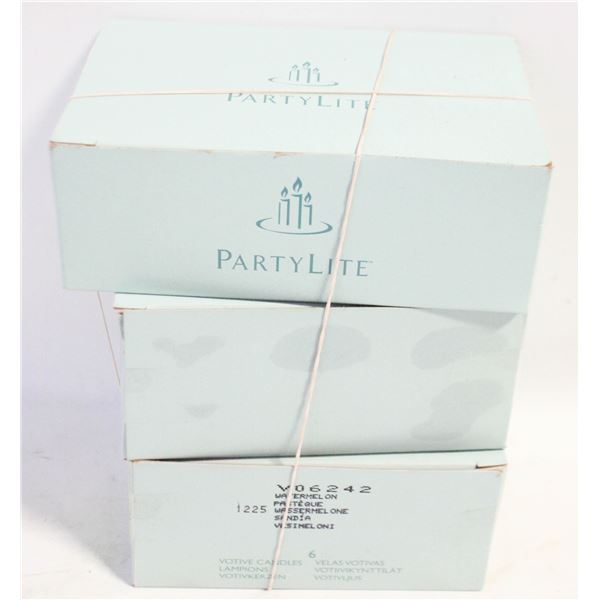 24 PARTYLITE "WATERMELON" SCENTED TEALIGHT AND