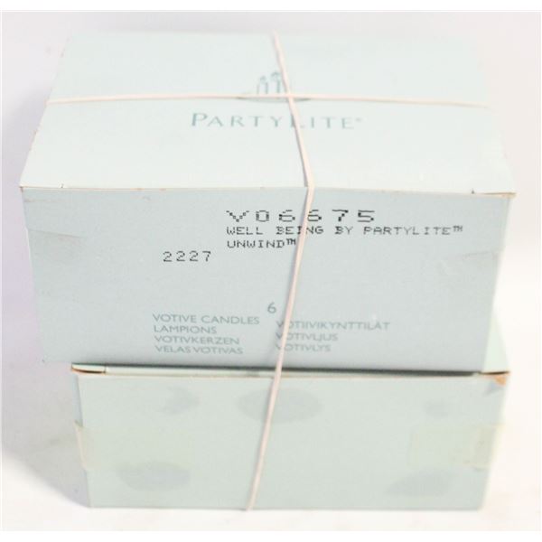 12 PARTYLITE "SHEER LUXURY AND UNWIND"