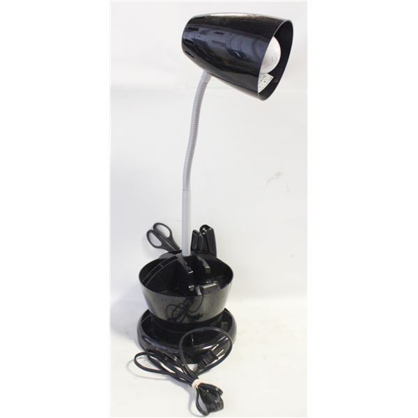 UTILITY DESK LAMP WITH STORAGE - STAPLER AND