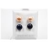 Image 1 : #153-NATURAL AKOYA PEARL STUD EARRINGS