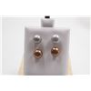 Image 1 : #155-NATURAL AKOYA PEARL STUD EARRINGS