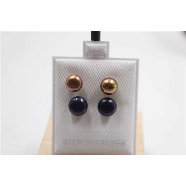 #139-NATURAL AKOYA PEARL STUD EARRINGS