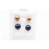 Image 1 : #122-NATURAL AKOYA PEARL STUD EARRINGS