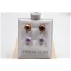 Image 1 : #137-NATURAL AKOYA PEARL STUD EARRINGS
