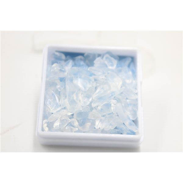 202-CLEAR WHITE OPALITE GEMSTONE ROUGH 87.70CT