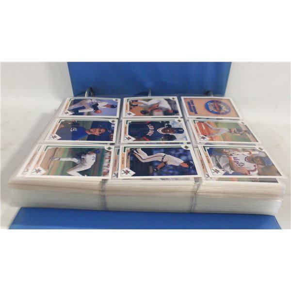 BINDER OF BASEBALL CARDS