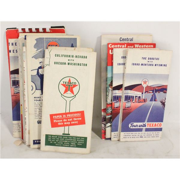 MULTIPLE USA & CANADA ROAD MAPS - VINTAGE