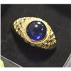 Image 1 : NEW MENS BLUE STONE RING SIZE 12