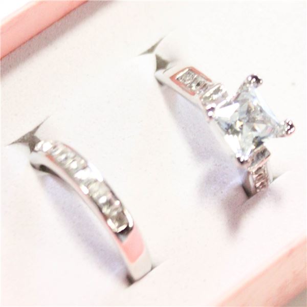 NEW 2PCS/SET RING SET SZ8