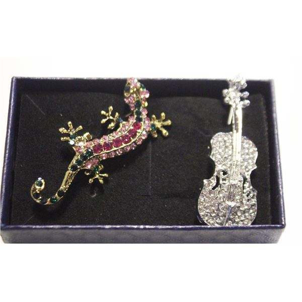 NEW 2PCS BROOCH SET