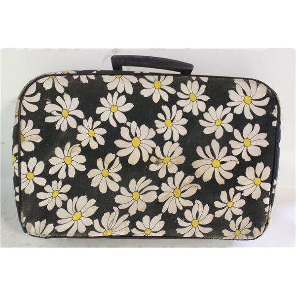 VINTAGE FLOWER SUITCASE 11"X17"X3"