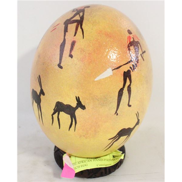 SOUTH AFRICAN HAND-PAINTED OSTRICH EGG