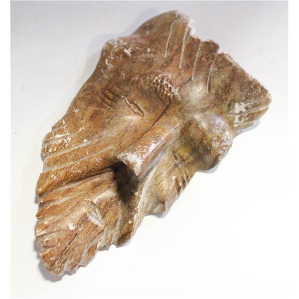 SPECIMEN STONE CARVED FACE INDEGENOUS