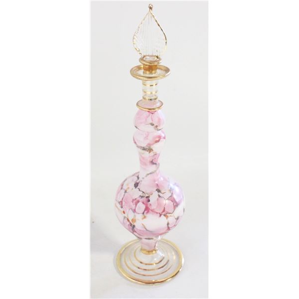 ANTIQUE ITALIAN BLOWN GLASS PERFUME BOTTLE