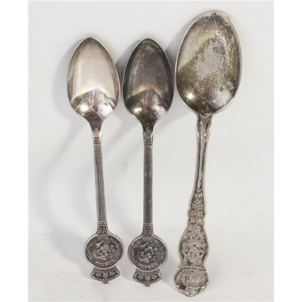 2 ANTIQUE 1939 CANADA SP SPOONS &