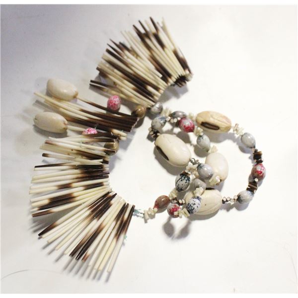 ESTATE PORCUPINE QUILL NECKLACE