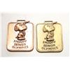 Image 1 : LOT OF 2 SNOOPY 1958 SENIOR OLYPICS