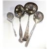 Image 1 : ESTATE LOT OF OLD LADLE SPOONS INCLUDES BIRKS
