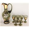 Image 1 : 7 PC VINTAGE ROMANIAN DECANTER SET