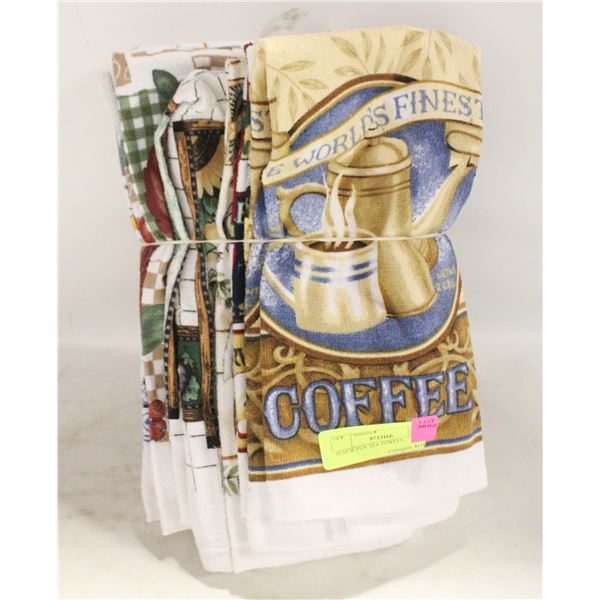 10 NEW FUN TEA TOWELS