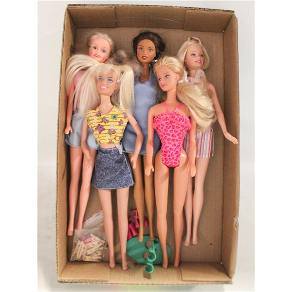 5 BARBIES