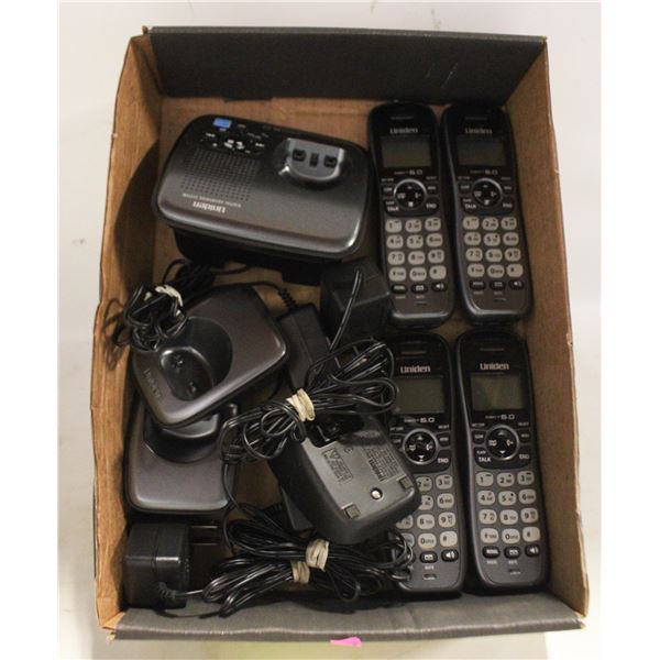 4 UNIDEN CORDLESS PHONES