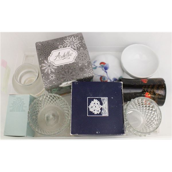 NEW IN BOX LARGE TEALIGHT HOLDERS