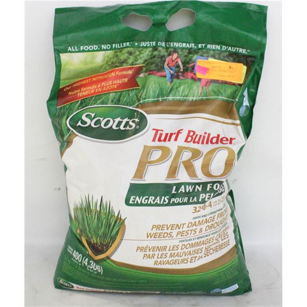 SCOTTS TURF BUILDER PRO LAWN FOOD 5.2 KG