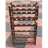 Image 1 : LARGE WOOD WINE RACK H-36"