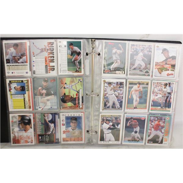 BINDER CAL RIPKIN JR CARDS