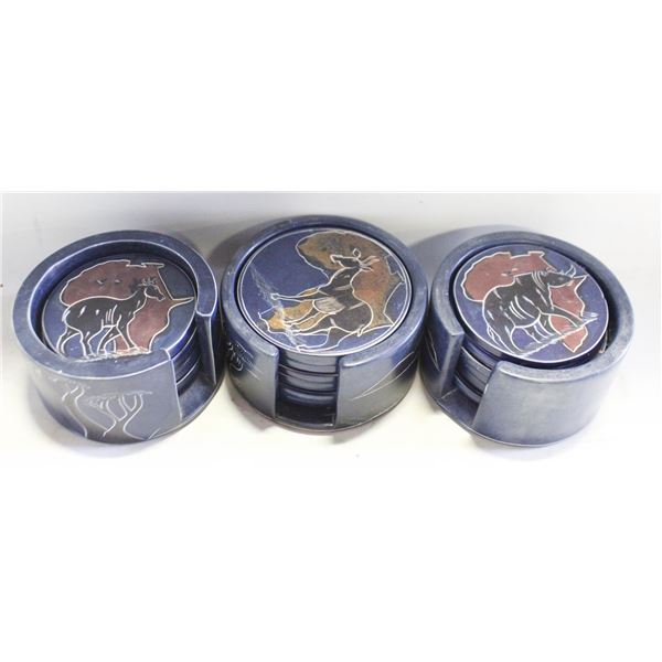 3 COASTER SETS (HEAVY)