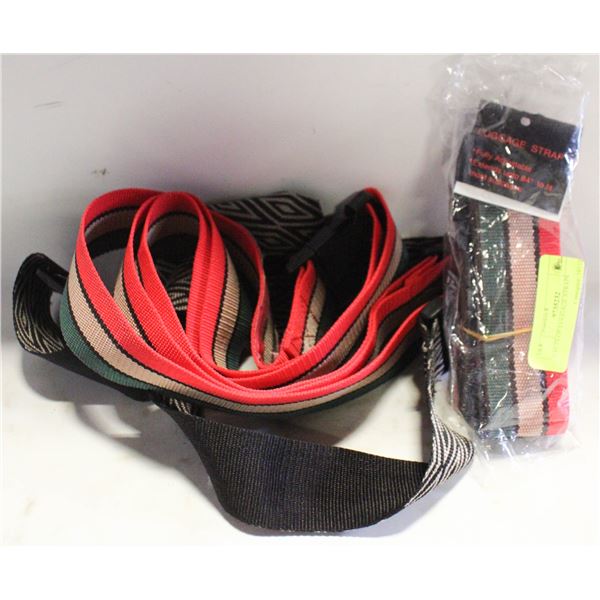 3 SETS OF LUGGAGE STRAPS
