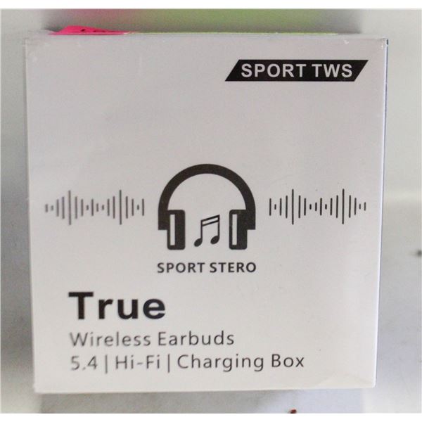 BRAND NEW SEALED SPORT TWS TRUE WIRELESS EARBUDS