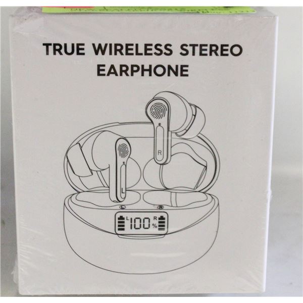 NEW SEALED TRUE WIRELESS STEREO EARPHONE WITH