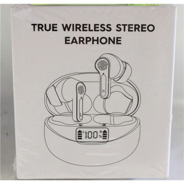 NEW SEALED TRUE WIRELESS STEREO EARPHONE WITH