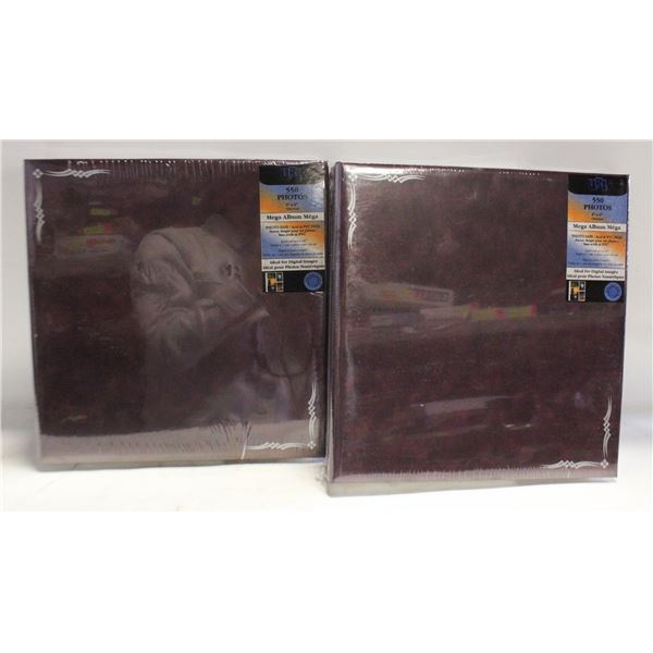 2 NEW SEALED MEGA SIZE PHOTO ALBUMS - 550 - 4X6