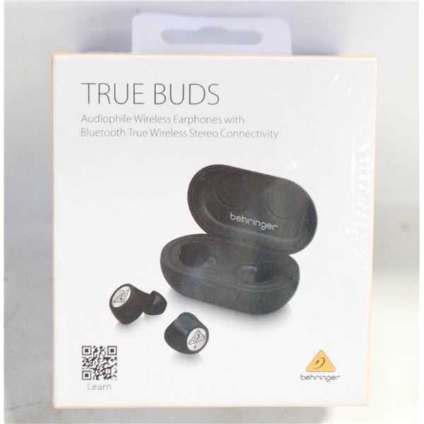 NEW SEALED TRUE BUDS AUDIOPHILE WIRELESS EARBUDS