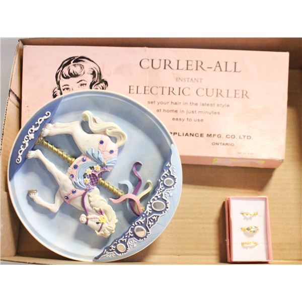 VINTAGE HAUR CURLING SET +